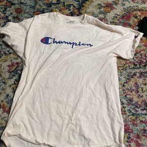 very light pink champion shirt wrinkled but never worn